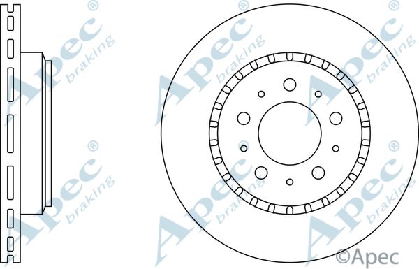 APEC BRAKING Jarrulevy DSK917